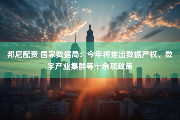 邦尼配资 国家数据局：今年将推出数据产权、数字产业集群等十余项政策